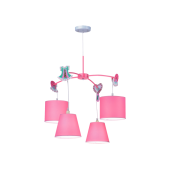 Lampa Żyrandol SWETTY 4xE14 40W różowy