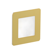 Oświetlenie schodowe LED Diora podtynkowe szczotkowane złoto