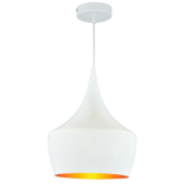 Lampa wisząca żyrandol SORENTO White biała 25 cm kuchnia jadalnia długość 110 cm