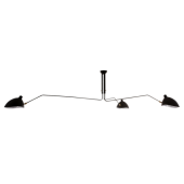 Lampa plafon DAVIS MDE610-3 Italux czarna