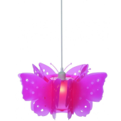Lampa żyrandol Butterfly różowy 40cm E27 dla małej dziewczynki